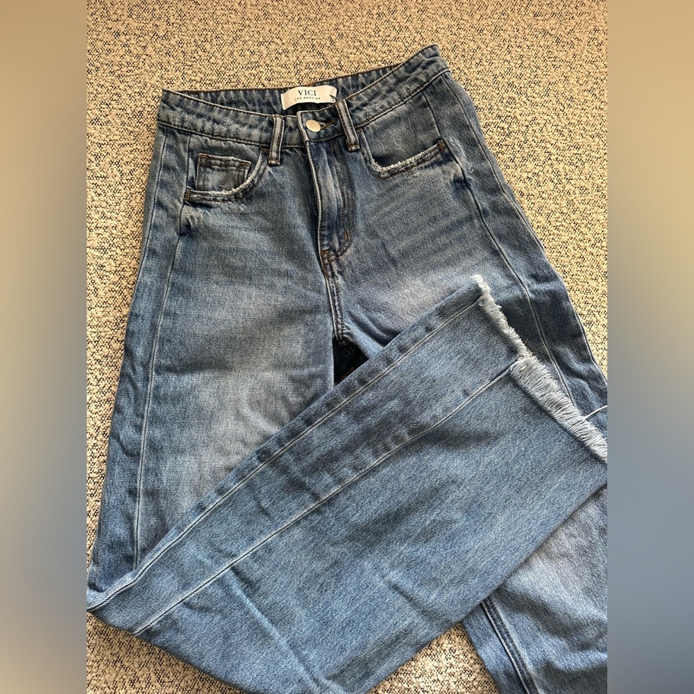 VICI high waist wide leg jean